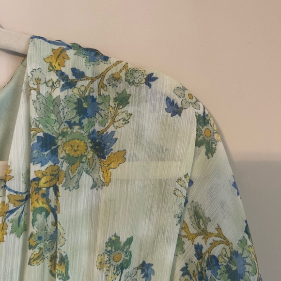 Taylor Three Quarter Sleeve Floral Dress Sz S - Picture 7 of 16